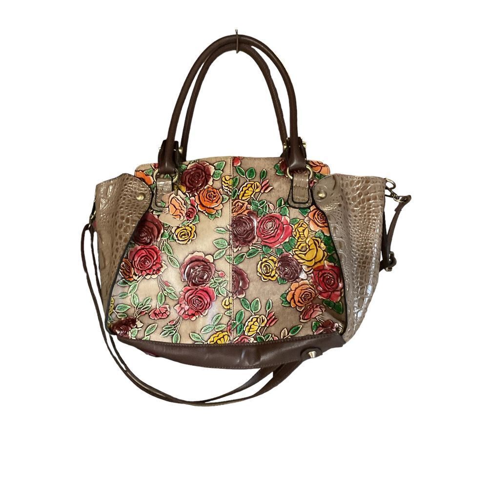 MC Marc Chantal Handpainted Genuine‎ Leather Satchel Croco Embossed Sabrina 2019